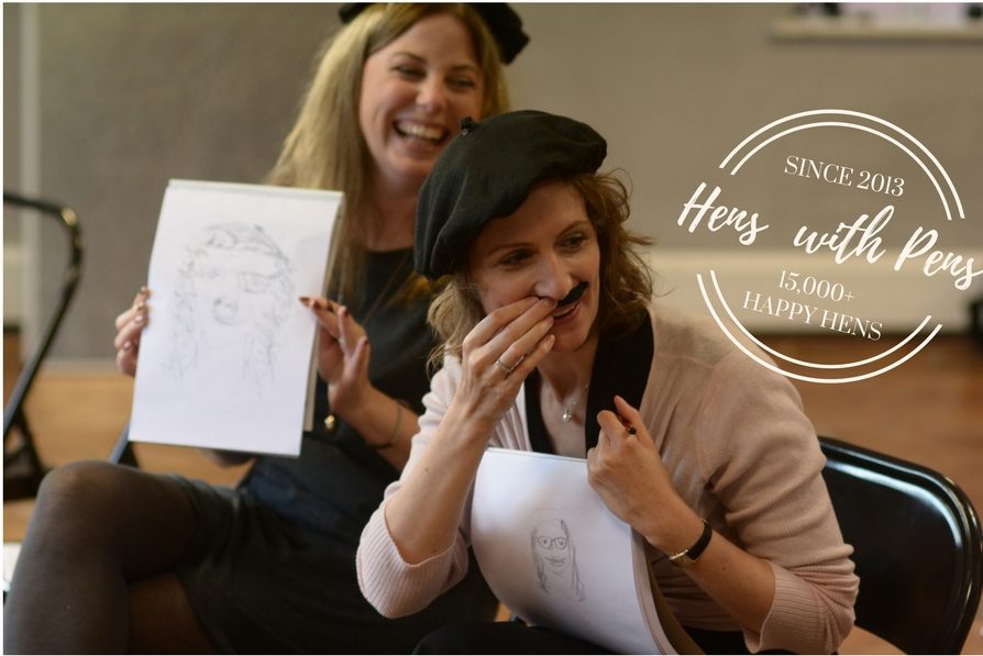 Hen party life drawing throughout the UK - Hens with Pens.